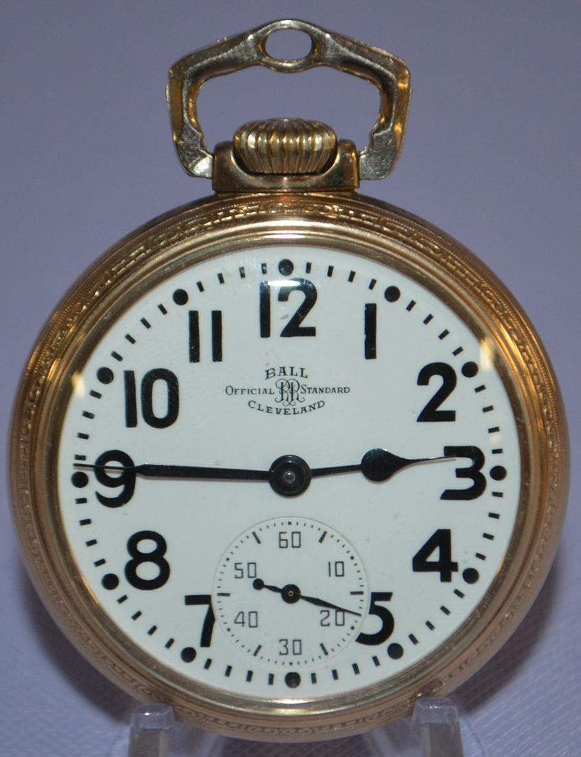 Ball Hamilton 999B, 21J, 16S, OF Pocket Watch (1 of 6)