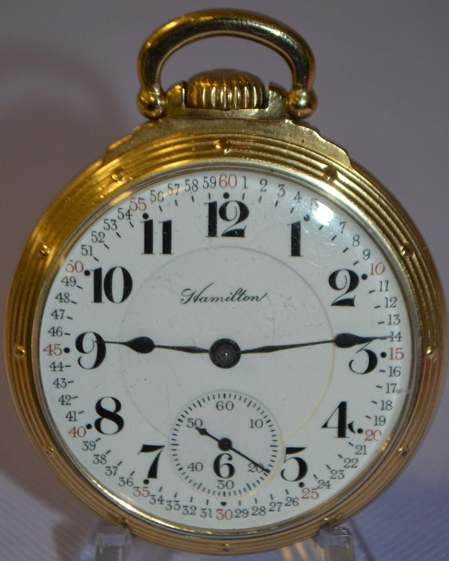 Hamilton 992, 21J, 16S, OF Pocket Watch (1 of 6)