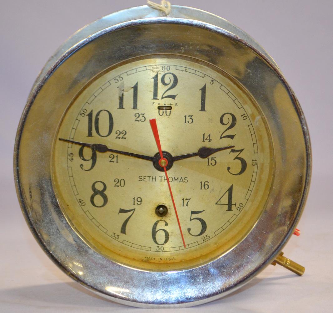 Antique Seth Thomas Ships Bell Clock (1 of 4)