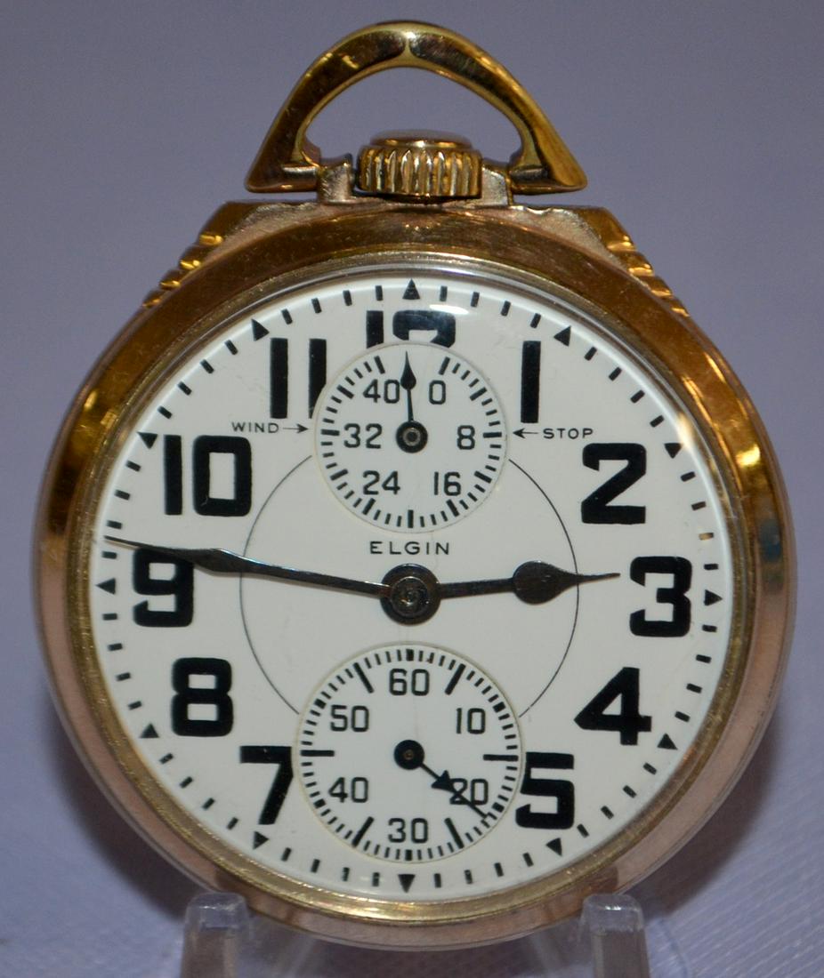 Elgin BW Raymond, 23J, 16S, WI, OF Pocket Watch (1 of 6)