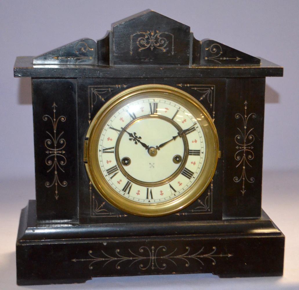 Antique HAC Cross Arrows Musical Mantel Clock (1 of 5)