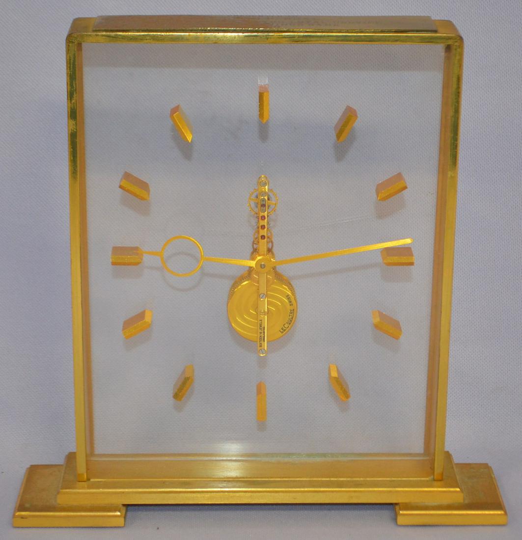 Vintage LeCoultre Inline Bridge Desk Clock (1 of 5)