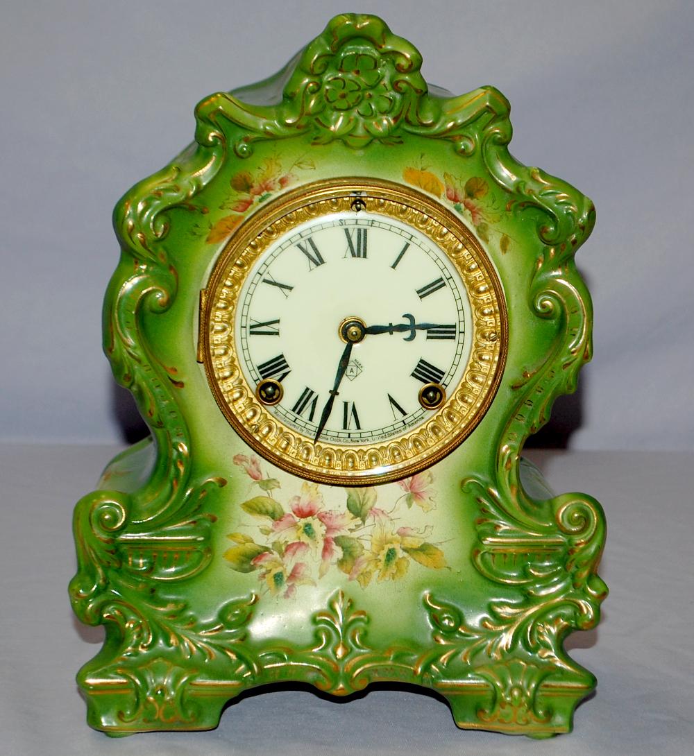 Antique Ansonia "Wanderer" Porcelain Clock (1 of 7)