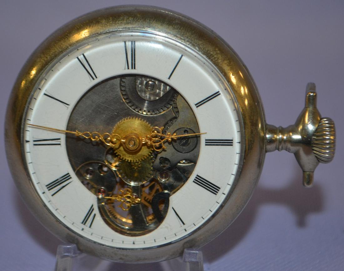 Waltham 15J Skeletonized display Demi- Hunter Pocket (1 of 4)