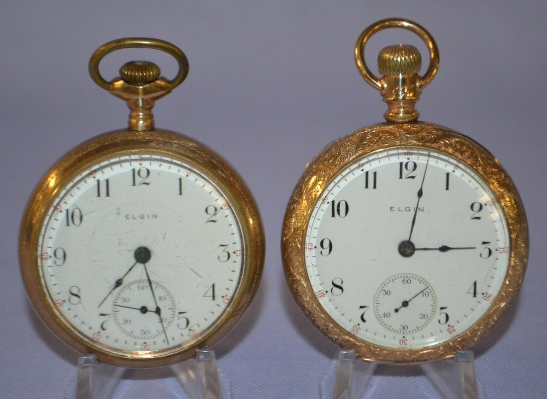 Lot of 2 Elgin 18s Pocket Watches (1 of 5)