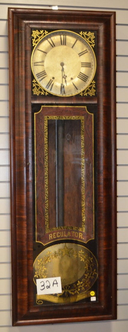 Antique New Haven Regulator Wall Clock (1 of 6)