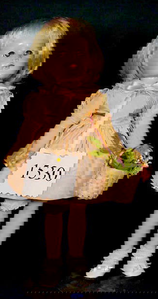 All Compo Suzanne Doll by Effanbee NR: Please see the hundreds of other quality dolls in this sale! All compo Suzanne by Effanbee: Sleep eyes, painted features, jointed body (Cracked eyes, nose rub, chip out of lower left eye, crazing & cr