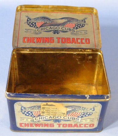 Chicago Cubs Chewing Tobacco Advertising Tin - 2
