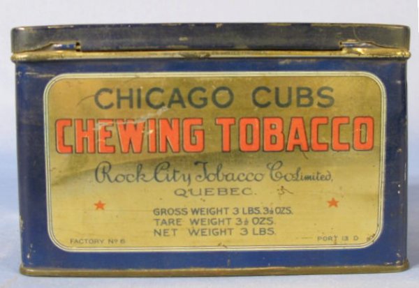 Chicago Cubs Chewing Tobacco Advertising Tin - 3