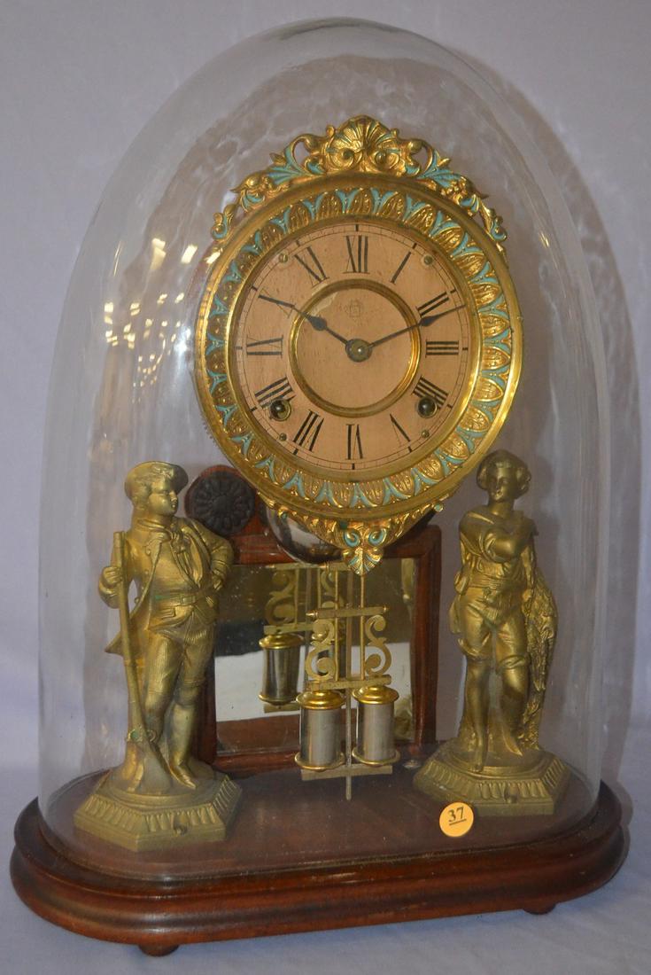 Antique Ansonia crystal palace mantle clock (1 of 6)
