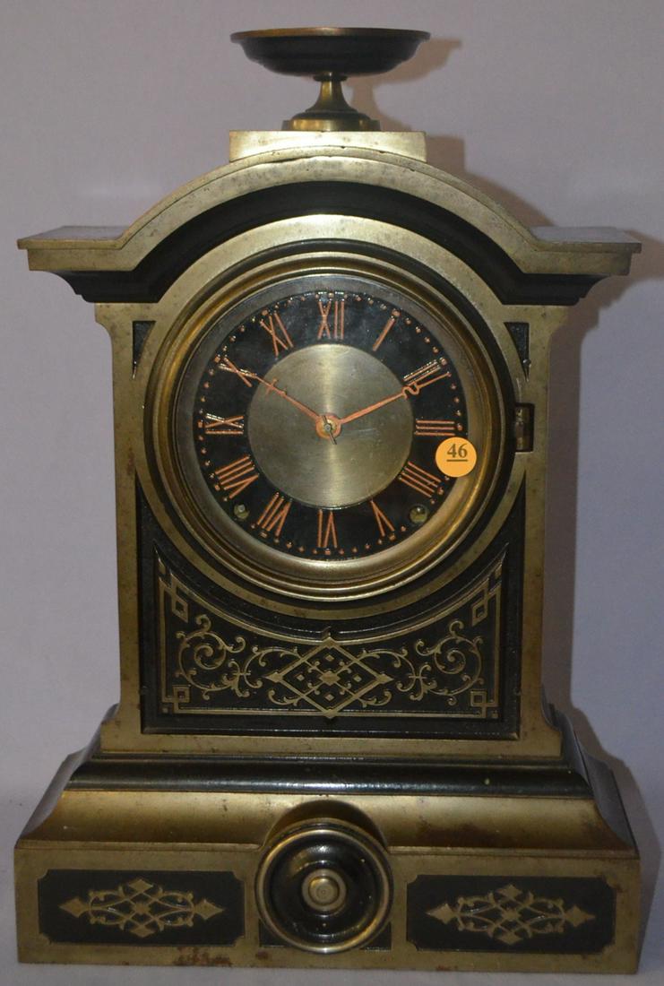 Vintage Imperial Porcelain & Brass Mantle