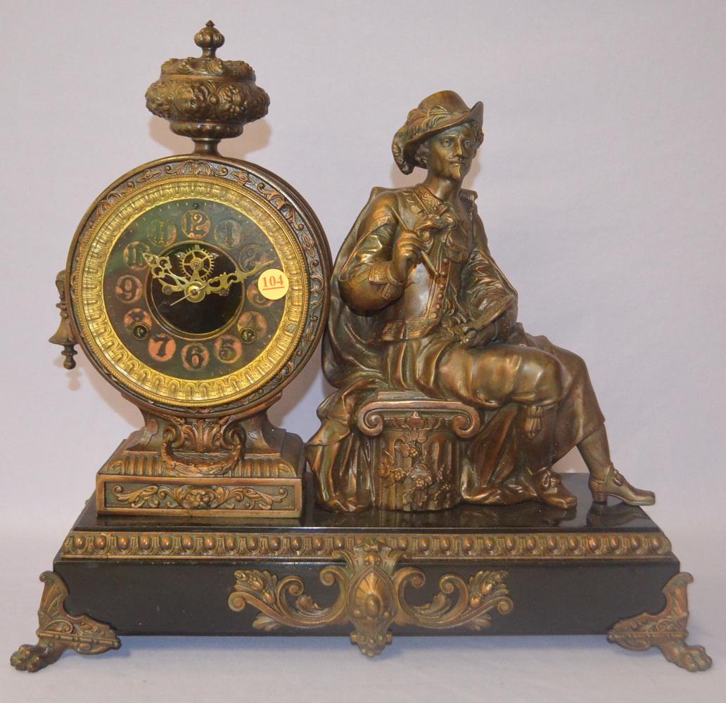 Antique Ansonia (Reubens) figure Clock (1 of 7)