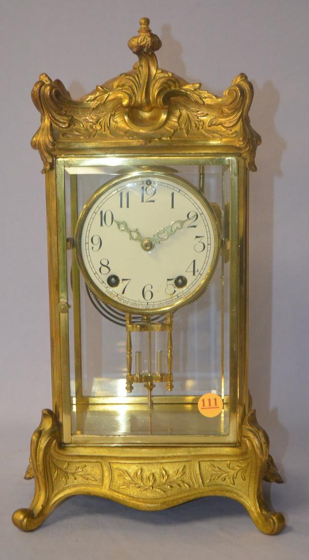 Antique New Haven (Thoreau) Crystal Regulator Clock (1 of 5)