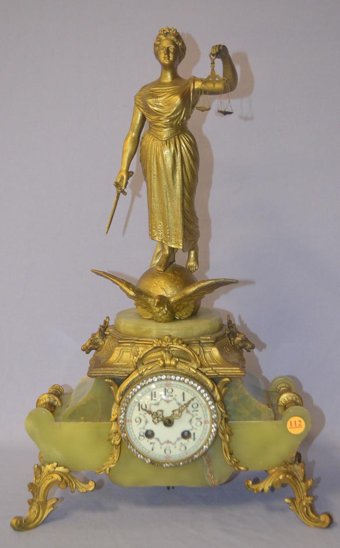 Antique French figural Statue Clock (1 of 6)