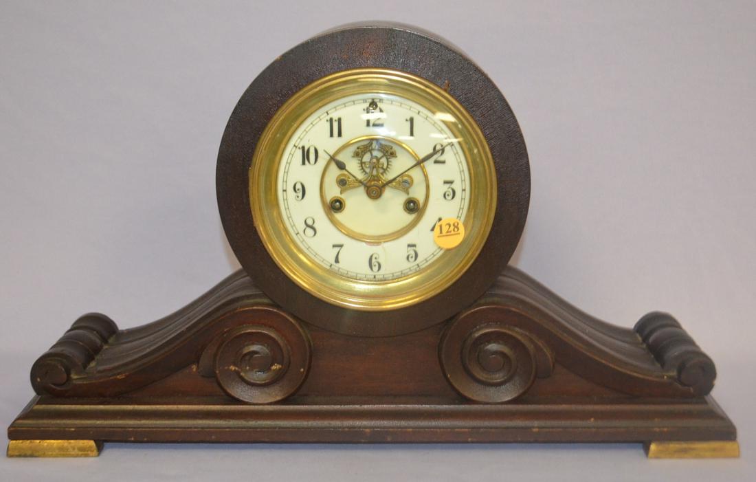 Antique Waterbury Tambour Mantle Clock