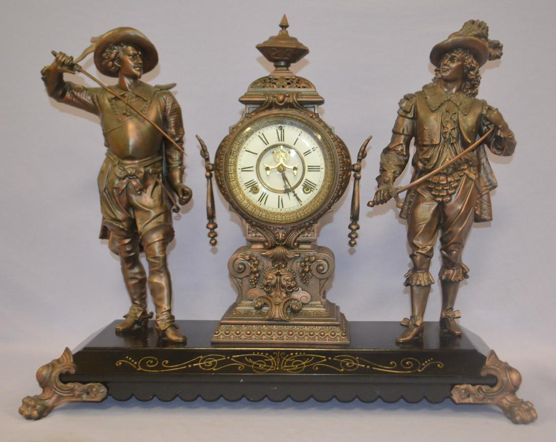 Antique Ansonia Don Cesar & Don Juan Figure Clock (1 of 7)