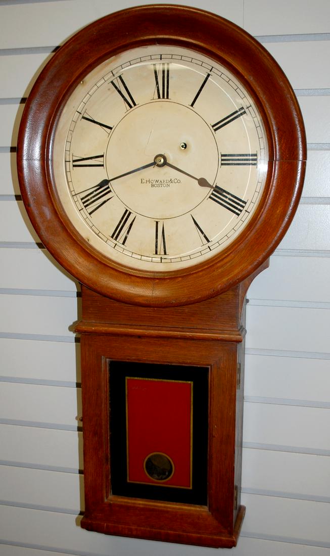 Antique E. Howard #70 Wall Regulator Clock (1 of 7)