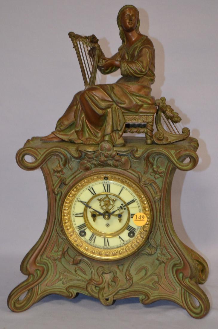 Antique Ansonia (Miranda #1008) Figure Clock (1 of 5)