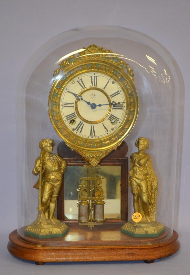 Antique Ansonia Crystal Palace #1 Mantle Clock