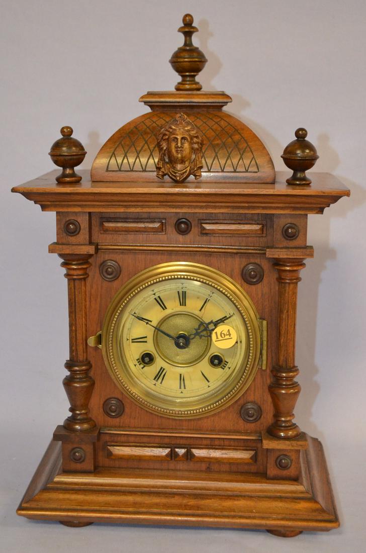 Antique Junghans Walnut bracket clock