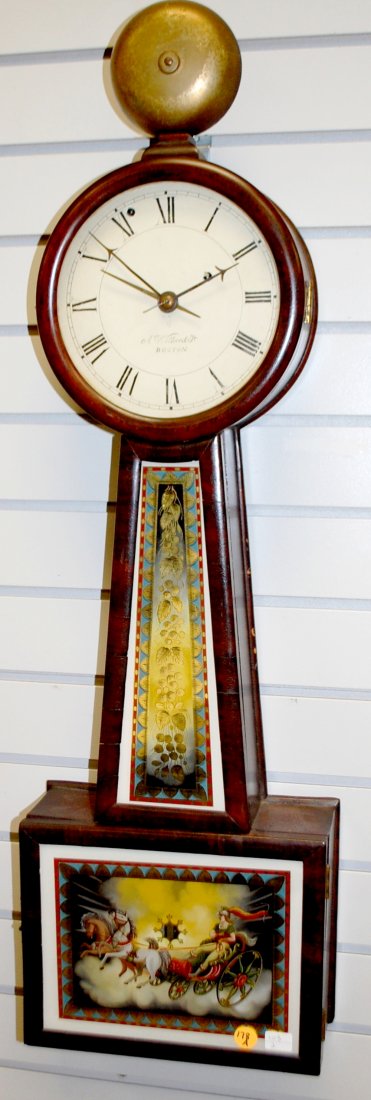 Antique Aaron Willard Banjo with Alarm (Rare) (1 of 12)