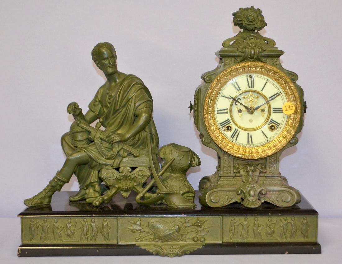 Antique Ansonia (Cincinnatus) fig Clock (1 of 6)