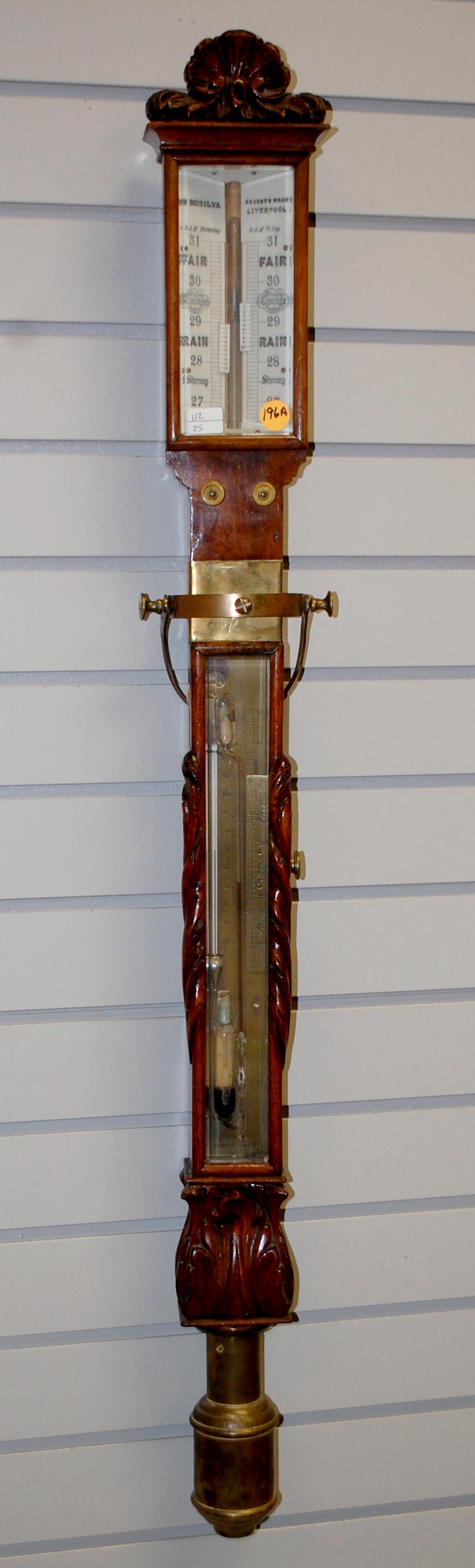 Antique Mid 1800's Marine Barometer (1 of 5)