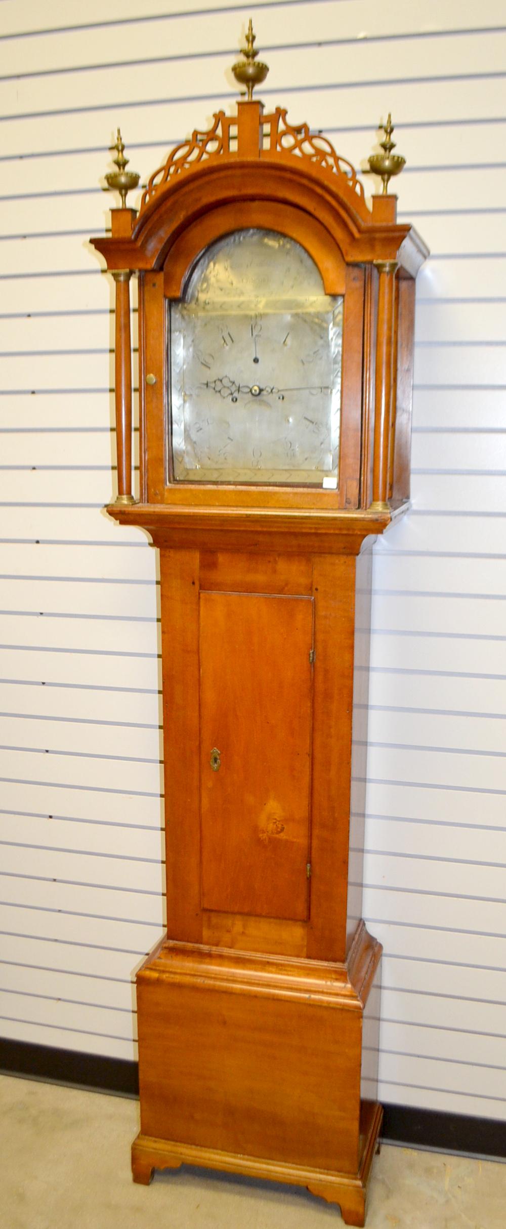 Antique Early American Levi Hutchins Tallcase Clock Oct 03, 2020