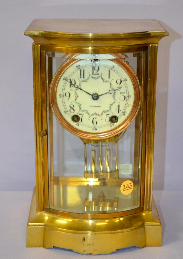 Antique Seth Thomas Empire Crystal Regulator Clock (1 of 4)