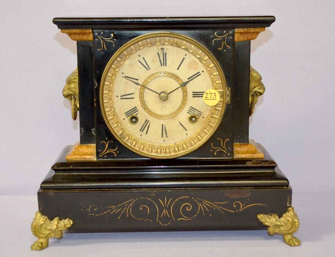 Antique Ansonia (La Duchesse) Iron Mantle clock (1 of 4)