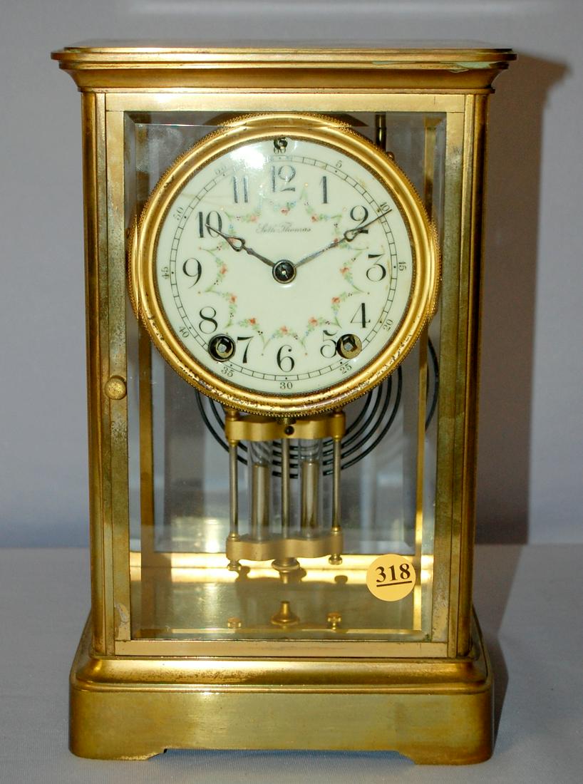 Antique Seth Thomas Empire Crystal Regulator Clock (1 of 4)