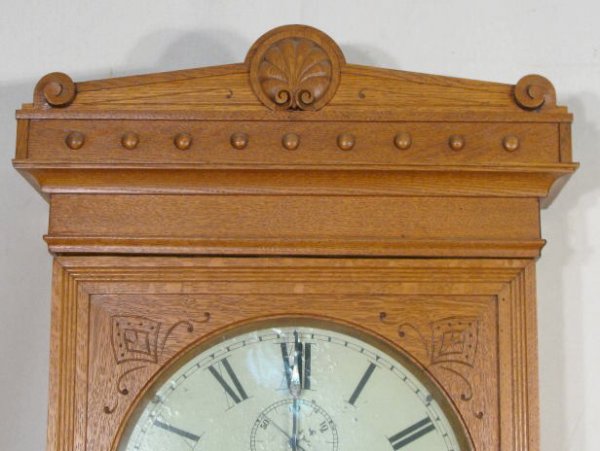 Self Winding Clock Co. Model #9, In Oak - 2