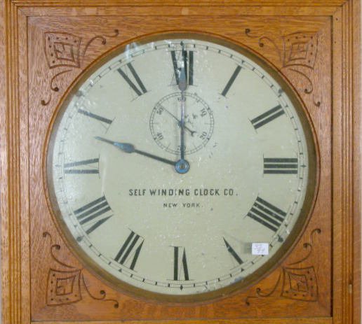 Self Winding Clock Co. Model #9, In Oak - 3