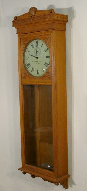 Self Winding Clock Co. Model #9, In Oak - 5