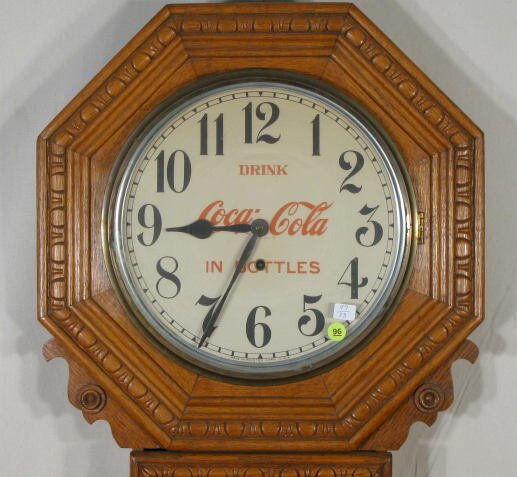 New Haven Coca Cola Bank Advertising Clock - 2