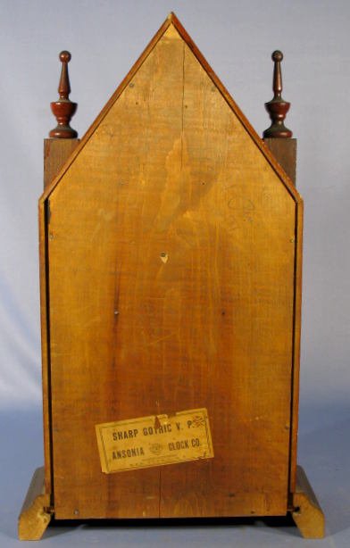Ansonia "Sharp Gothic V.P." Steeple Clock - 7