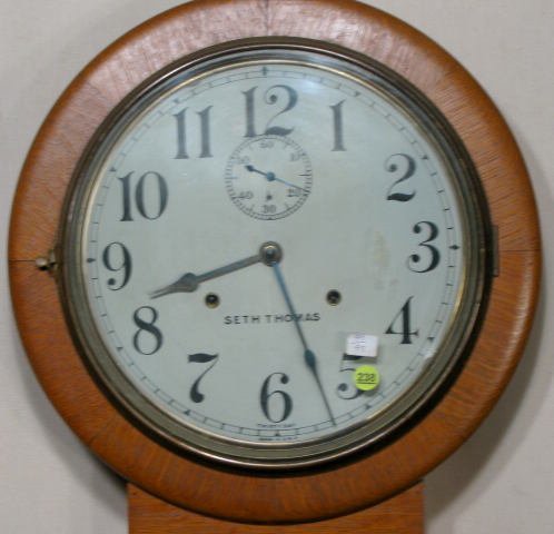 Seth Thomas 30 Day Office No.10 Hanging Clock - 2