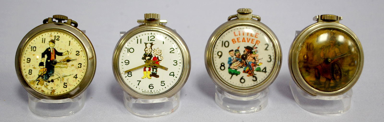 4 Pocket Watches with Character Dials (1 of 5)