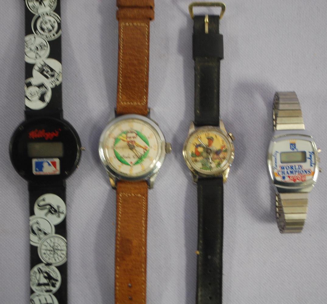 4 Baseball Related Wrist Watches (1 of 5)
