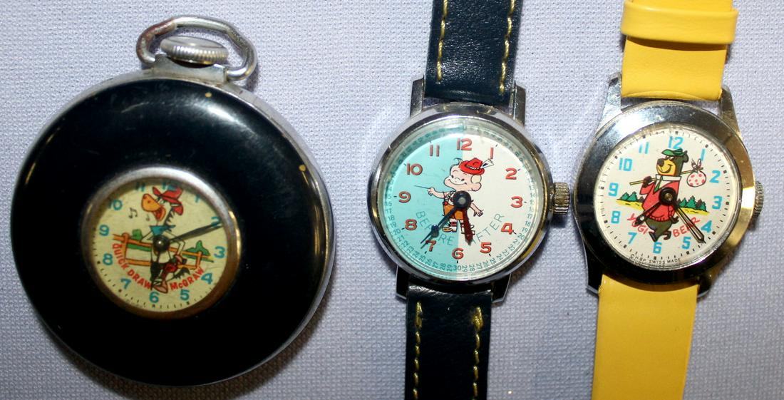 1 Pocket Watch With Cartoon Characters (1 of 4)