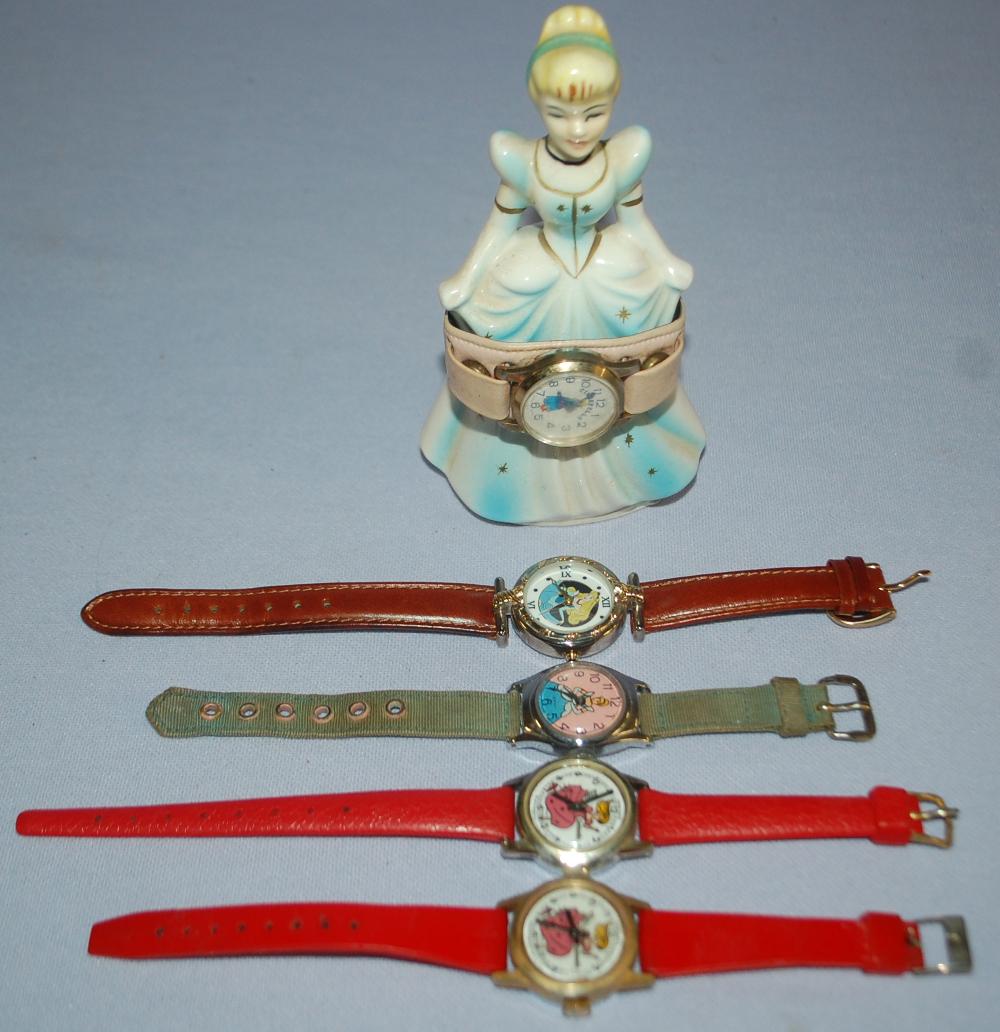 Cinderella Ceramic Wrist Watch Holder and Wrist Watch (1 of 3)
