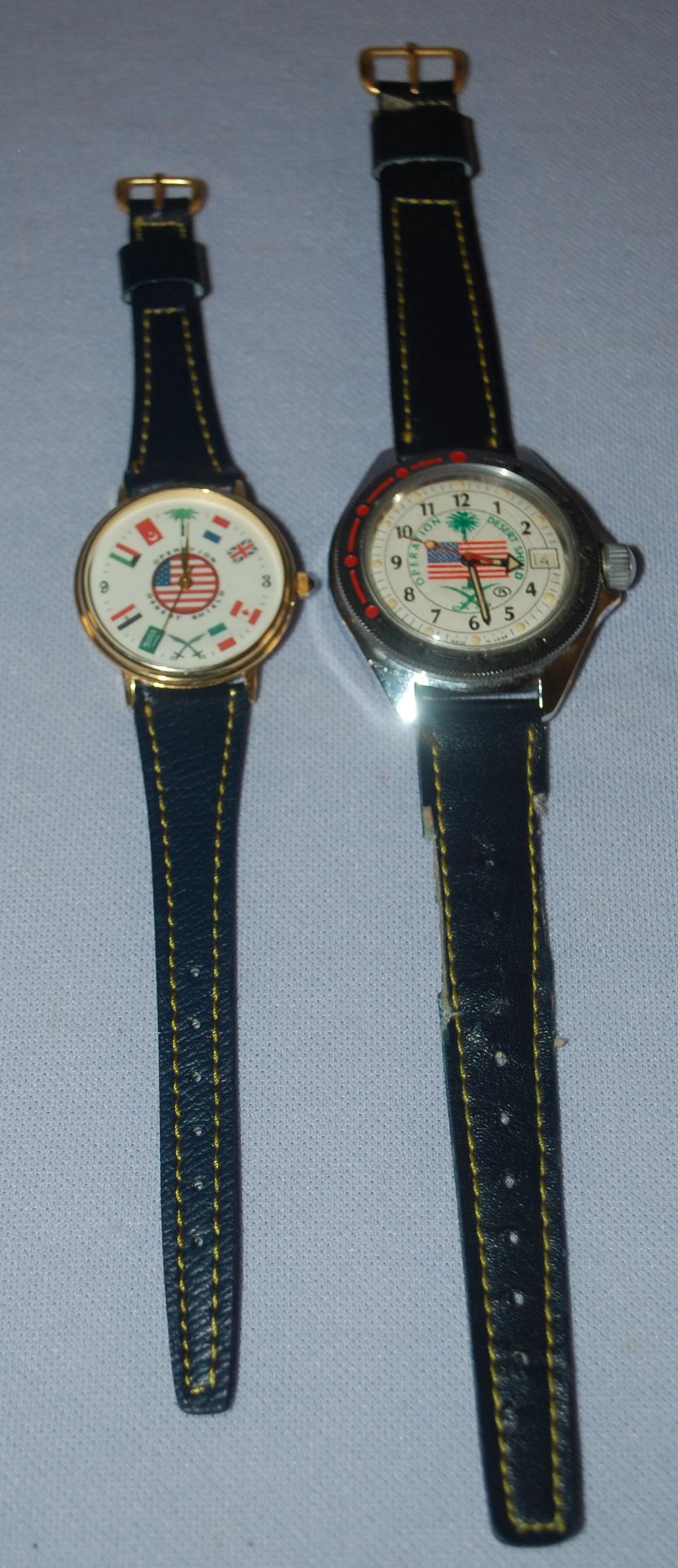 3 Operation Desert Shield Wrist Watches (1 of 2)
