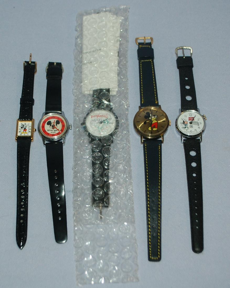 4 Mickey Mouse & Disney Land Wrist Watches (1 of 3)