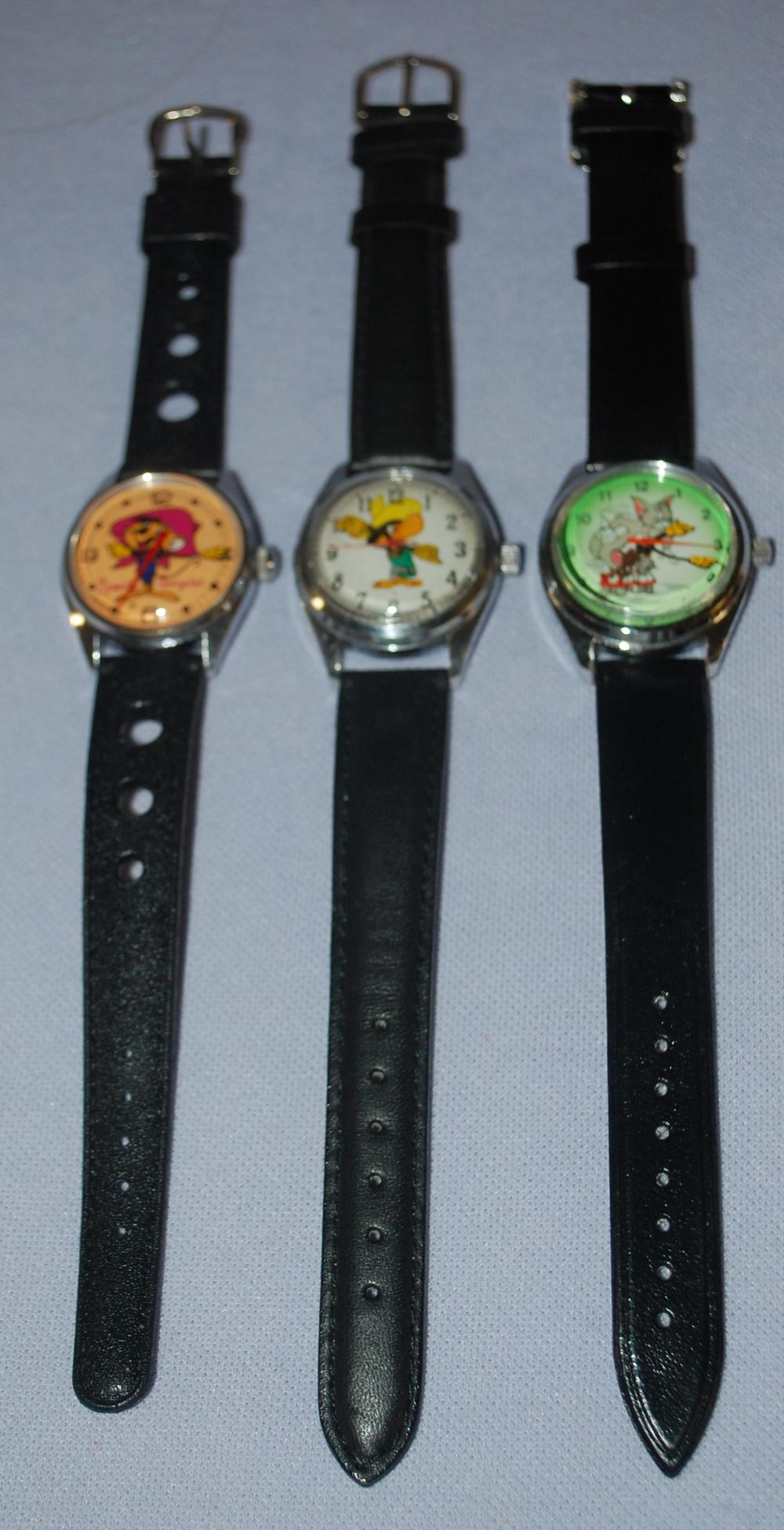 3 Wrist Watches with Cartoon Characters (1 of 2)