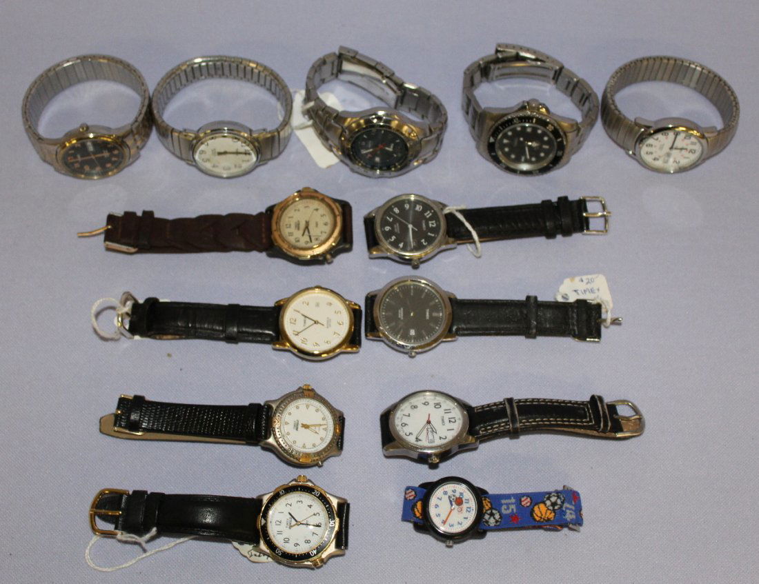Lot of 13 Timex Indiglo Men's Wrist Watches (1 of 1)