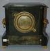 Antique Gilbert Black Enamel Mantle Clock