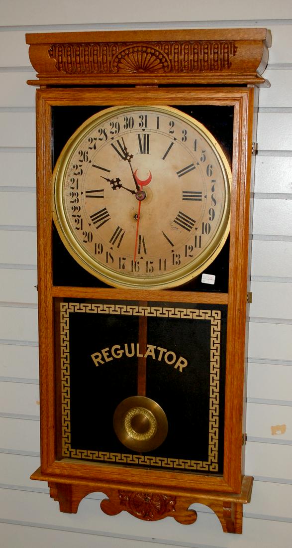 Ingraham Calendar Wall Regulator Clock Price Guide