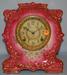 Antique Ansonia "Tram" Porcelain Mantle Clock