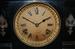 Antique Ansonia Iron Buffalo Head Mantle Clock