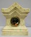 Unique Carved Stone Mantle Clock